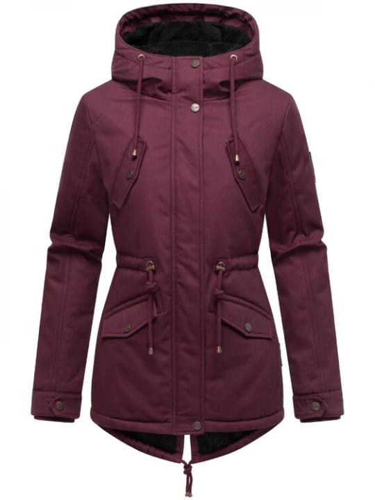 Foto van product MARIKOO Winterparka 'Manolya' wijnrood