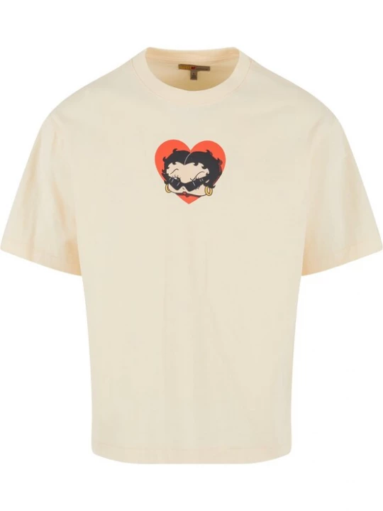 Foto van product MARKET Shirt 'Betty Boop Sweetheart' crème / rood / zwart
