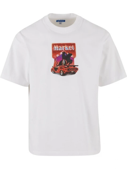 Foto van product MARKET Shirt 'Bullrider' lila / rood / zwart / wit