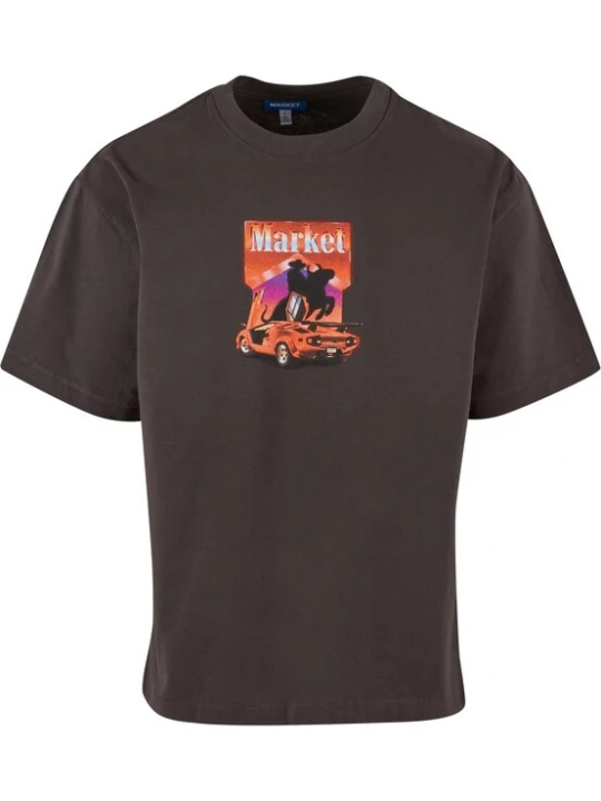 Foto van product MARKET Shirt 'Burllrider' lichtblauw / lila / rood / zwart