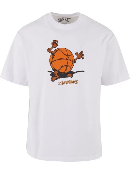Foto van product MARKET Shirt 'Devil Ball' bruin / oranje / wit