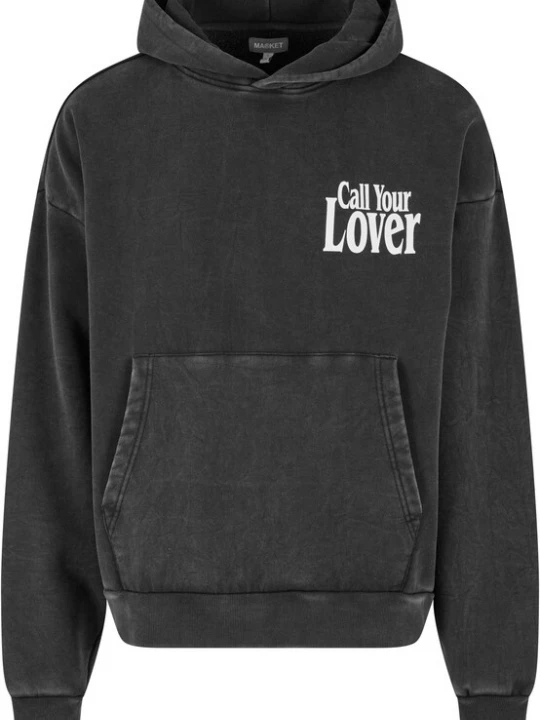 Foto van product MARKET Sweatshirt 'Call My Lover' rood / zwart / wit