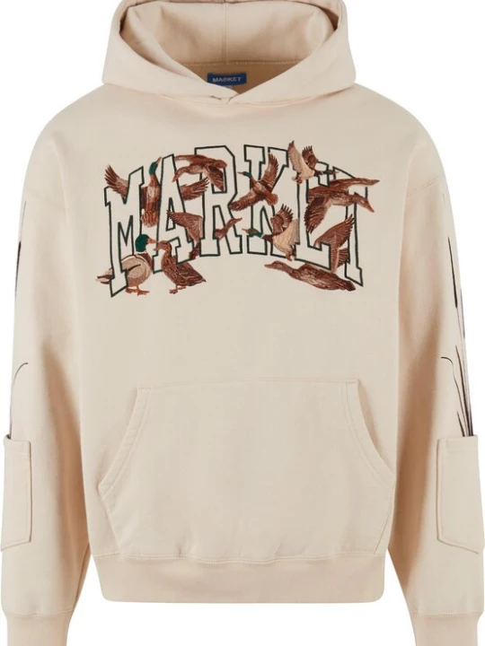 Foto van product MARKET Sweatshirt 'Duck Pond' ecru / bruin / zwart