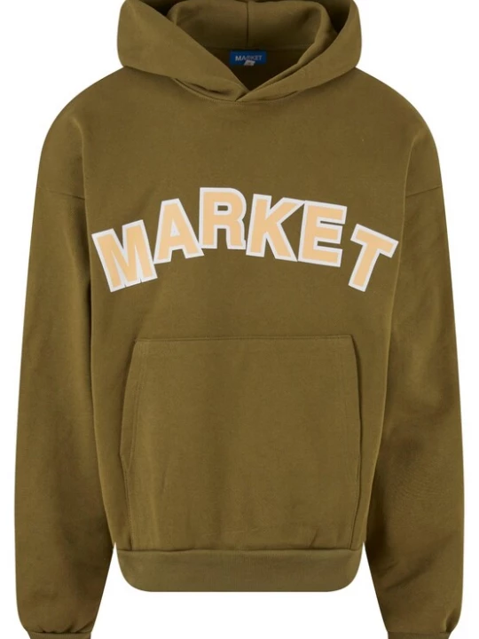 Foto van product MARKET Sweatshirt 'Expansion' sand / olijfgroen