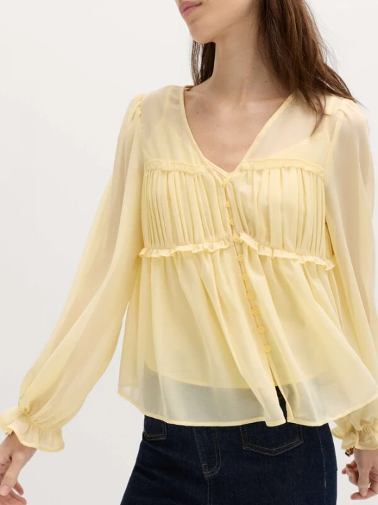 Foto van product Marks & Spencer Blouse lichtgeel