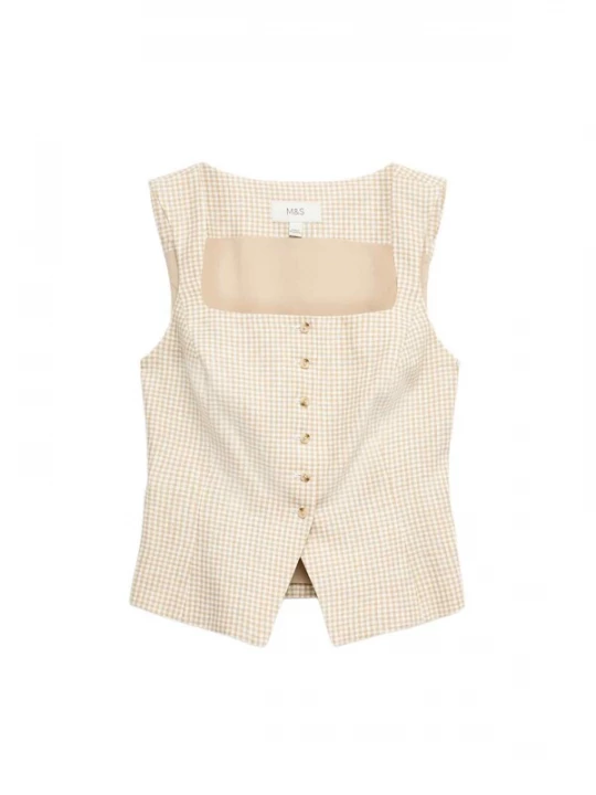 Foto van product Marks & Spencer Bodywarmer beige / wit