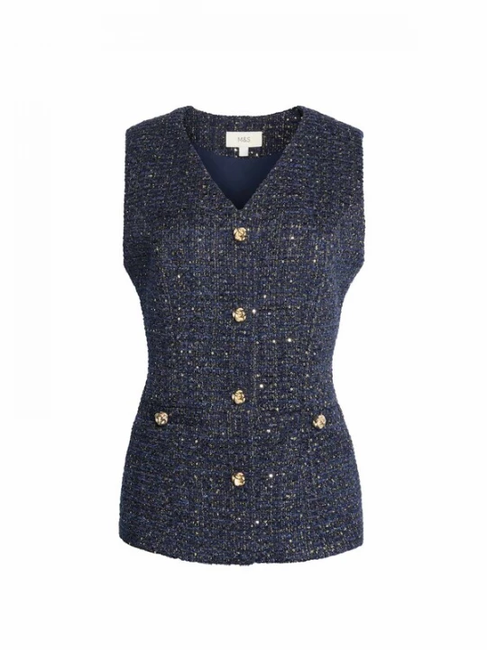 Foto van product Marks & Spencer Bodywarmer blauw gemêleerd