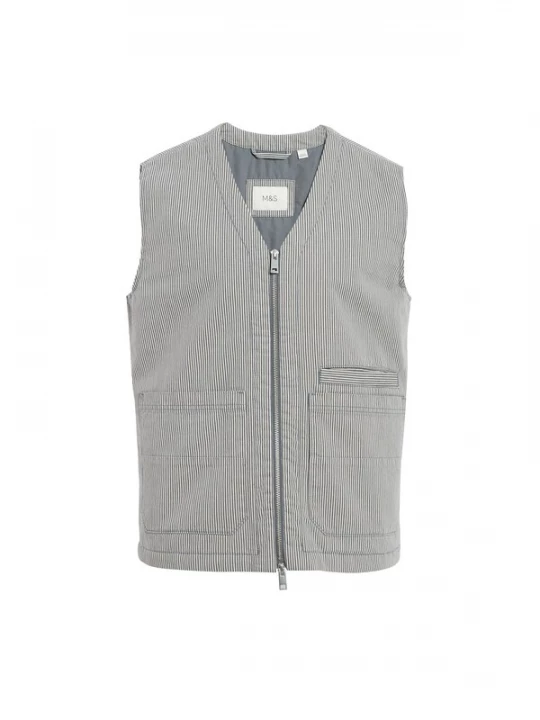 Foto van product Marks & Spencer Bodywarmer marine / wit