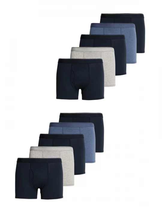 Foto van product Marks & Spencer Boxershorts blauw / navy / grijs / zwart