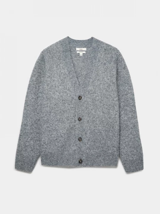 Foto van product Marks & Spencer Gebreid vest grijs