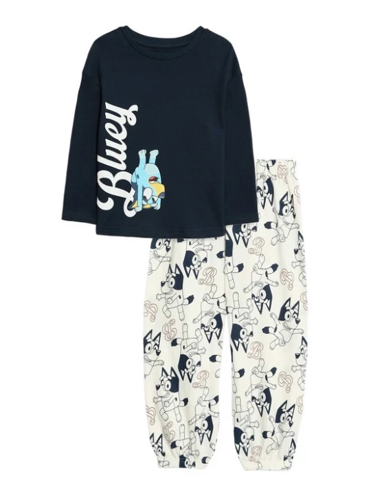 Foto van product Marks & Spencer Nachtkledij 'Bluey™' navy / lichtblauw / lichtgeel / wit