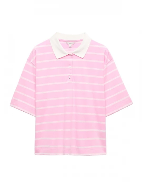 Foto van product Marks & Spencer Shirt pink / wit