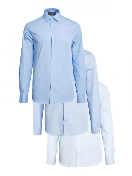 Foto van product Marks & Spencer Zakelijk overhemd pastelblauw / wit