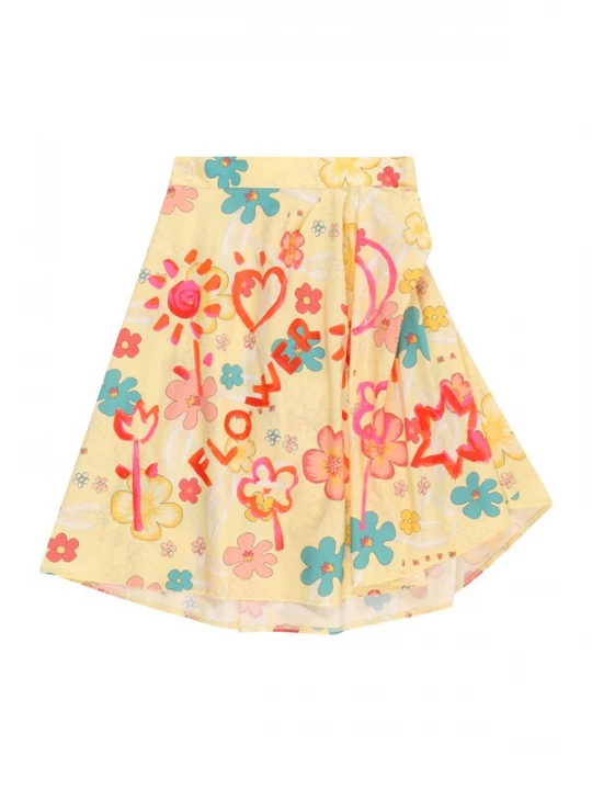 Foto van product Marni Rok crème / rosa / rood / wit