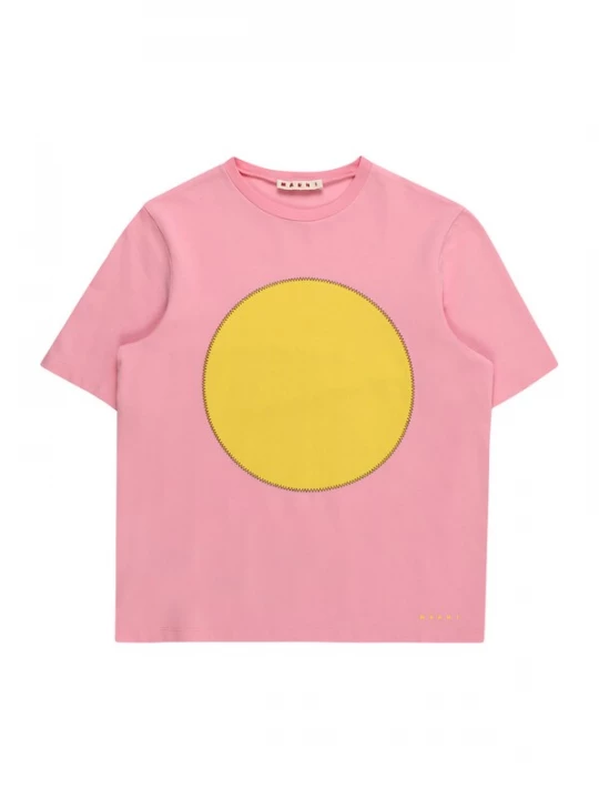 Foto van product Marni Shirt geel / lichtroze / zwart