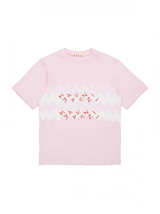 Foto van product Marni Shirt pastelroze / rood / wit