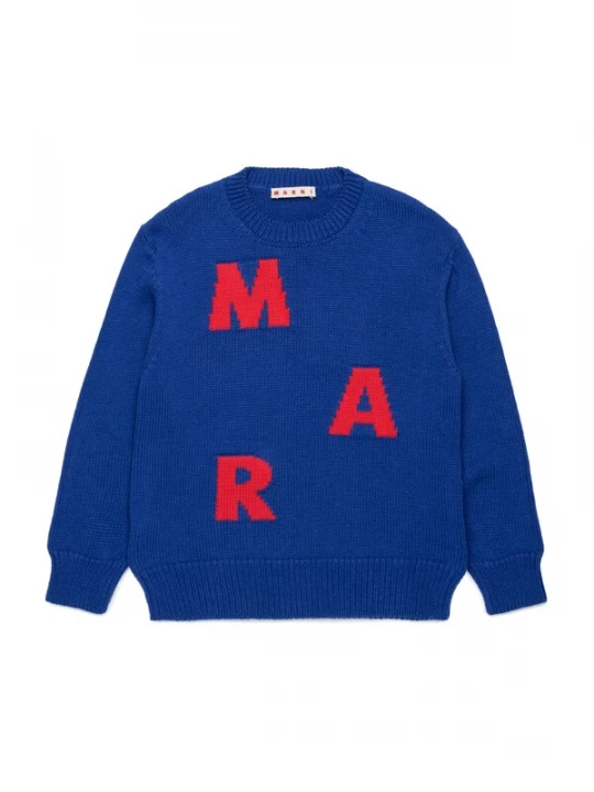 Foto van product Marni Trui kobaltblauw / rood