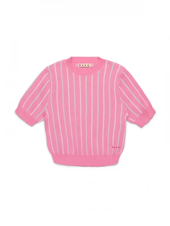 Foto van product Marni Trui pastelblauw / lichtroze / wit
