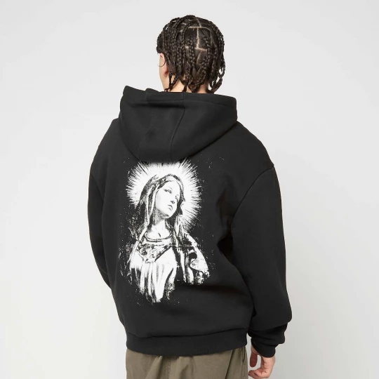 Foto van product Mary Cross Fluffy Zip Hoody Mister Tee zwart