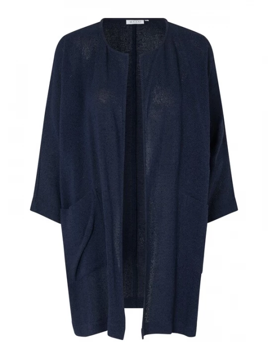 Foto van product Masai Gebreid vest 'Jarmis' donkerblauw