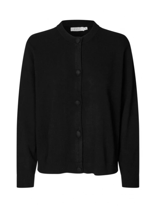 Foto van product Masai Gebreid vest 'Leanna' zwart