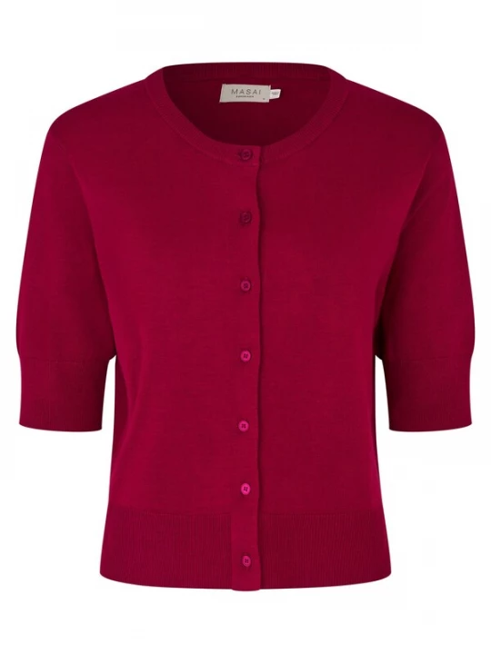 Foto van product Masai Gebreid vest 'MaLopus' rood