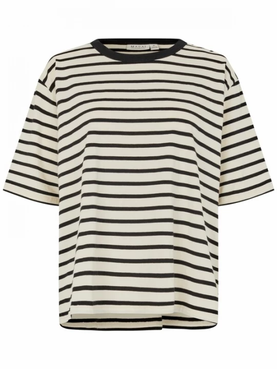 Foto van product Masai Shirt 'MaDoreann' zwart / natuurwit