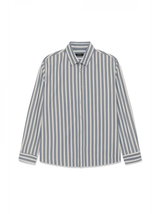 Foto van product Matinique Overhemd 'Christaldo' crème / smoky blue