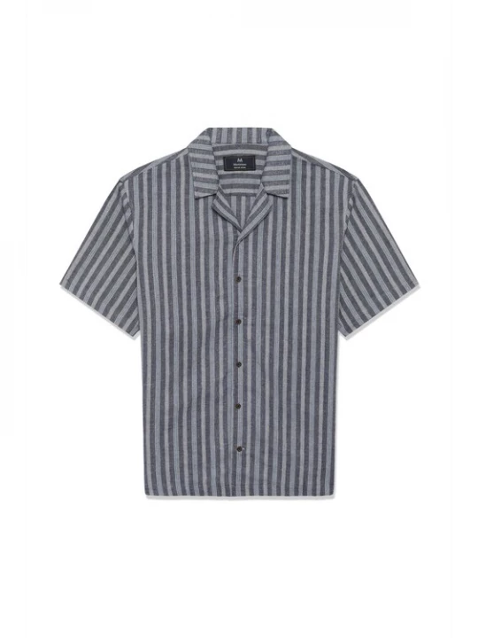 Foto van product Matinique Overhemd 'MAbrayden' navy / grijs