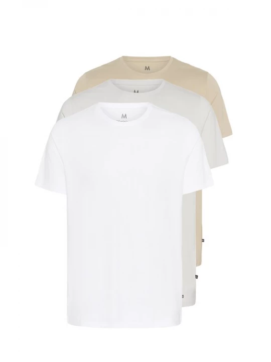 Foto van product Matinique Shirt 'Jermane' lichtbeige / lichtgrijs / wit