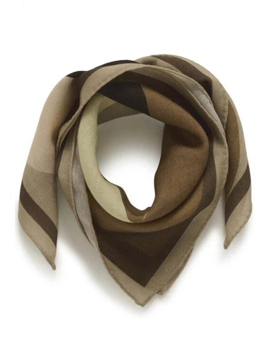 Foto van product Matinique Sjaal 'MAWoolba' lichtbeige / karamel / taupe