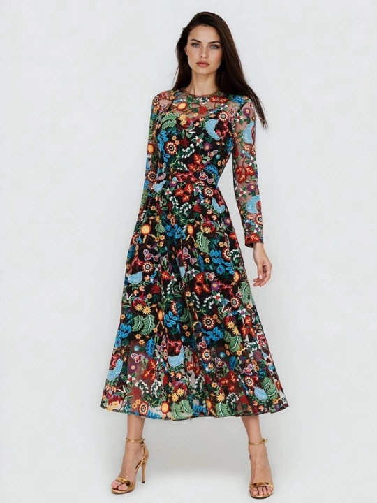 Foto van product MATSOUR’I Blousejurk 'Juliana' groen MATSOUR'I