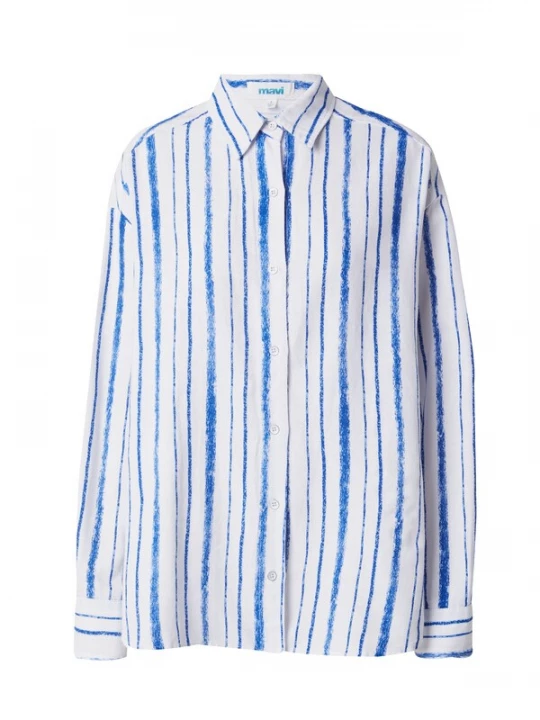 Foto van product Mavi Blouse blauw / wit