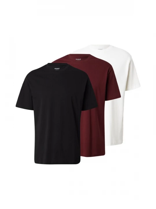 Foto van product Mavi Shirt bordeaux / zwart / wit