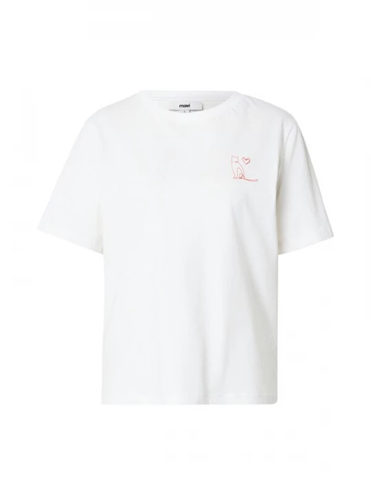 Foto van product Mavi Shirt donkerrood / wit