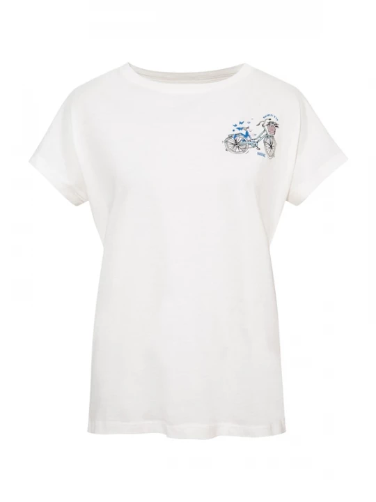 Foto van product Mavi Shirt royal blue / koningsblauw / rosa / zwart / wit