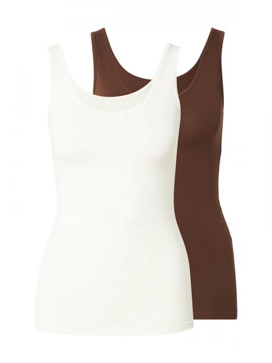 Foto van product Mavi Top bruin / wit
