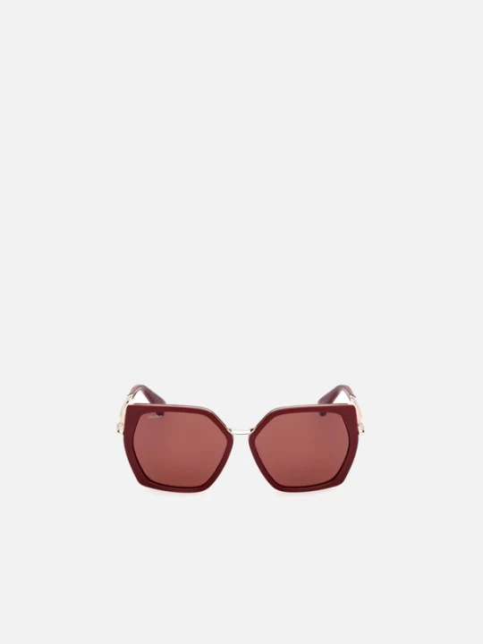 Foto van product Max Mara Zonnebril 'Maxmara MM0136 Shiny dark green / 14 / 140 Women Sunglasses' rood