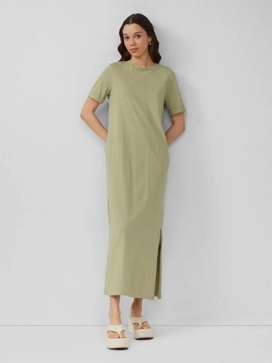 Foto van product maxi jersey jurk QS groen