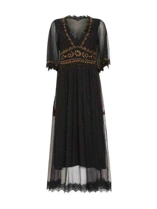 Foto van product Maxi-jurk AllSaints geel