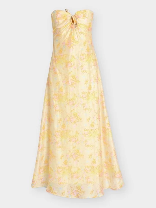 Foto van product Maxi-jurk bardot geel