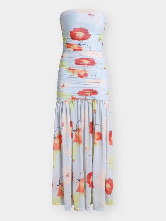 Foto van product Maxi-jurk bardot lichtblauw
