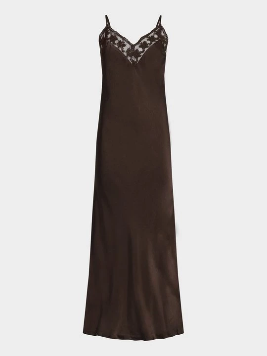 Foto van product Maxi-jurk bardot lichtbruin