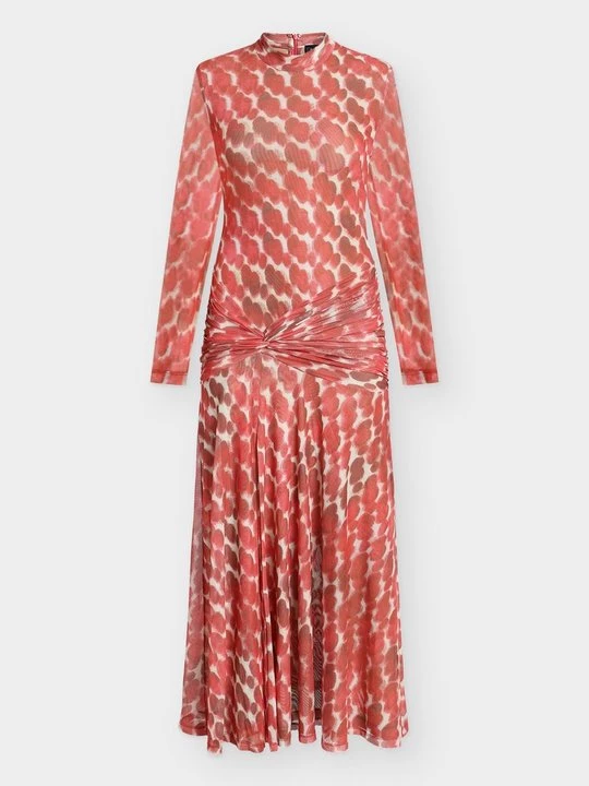Foto van product Maxi-jurk bardot lichtrood