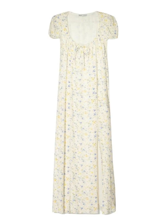 Foto van product Maxi-jurk Bershka beżowy