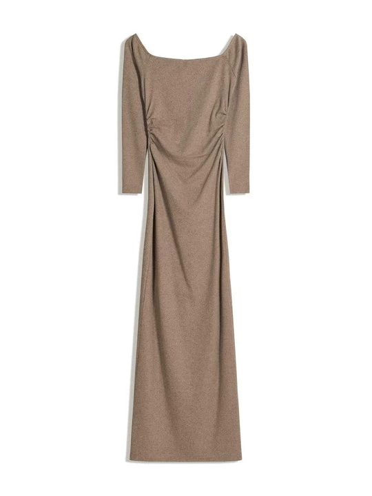 Foto van product Maxi-jurk Bershka zandkleur