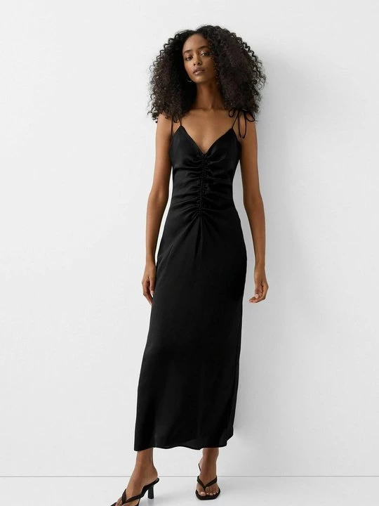 Foto van product Maxi-jurk Bershka zwart