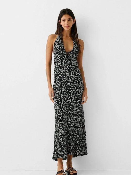 Foto van product Maxi-jurk Bershka zwart