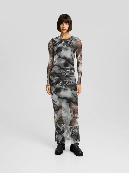 Foto van product Maxi-jurk Bershka zwart