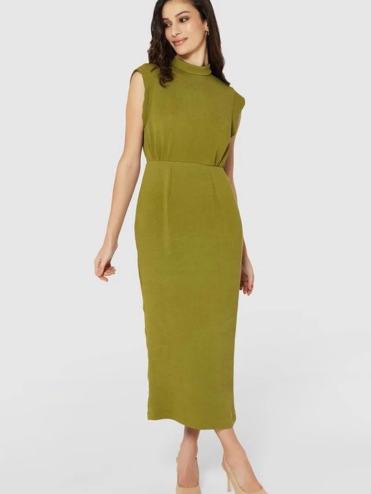 Foto van product Maxi-jurk Closet olijfgroen